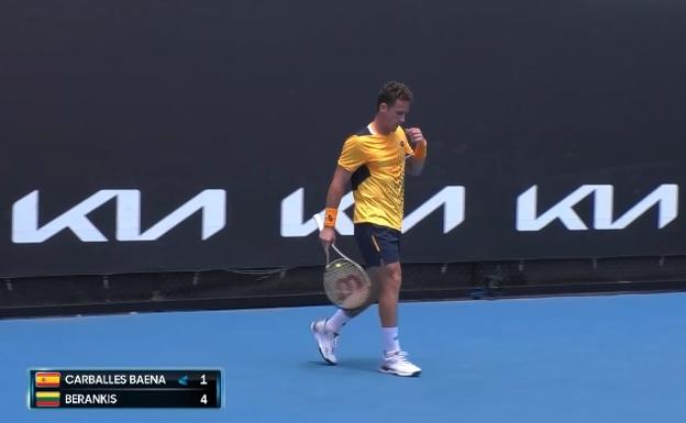 Carballés cae en su debut en el Open de Australia ante Berankis