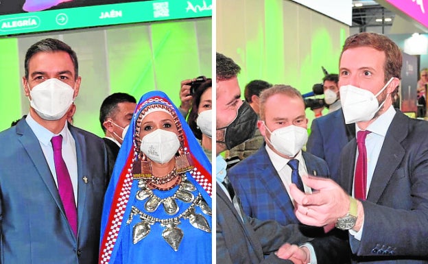 Pedro Sánchez y Pablo Casado muestran su apoyo al turismo granadino