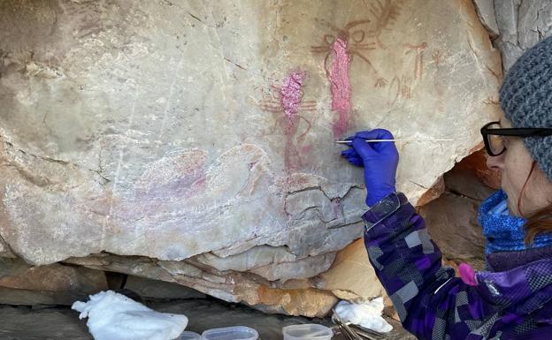 Restauran con éxito las importantes pinturas rupestres atacadas en Jaén