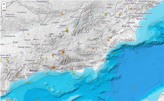 La sismicidad en 2021 en el sur del Mar de Alborán rozó los 4.000 terremotos