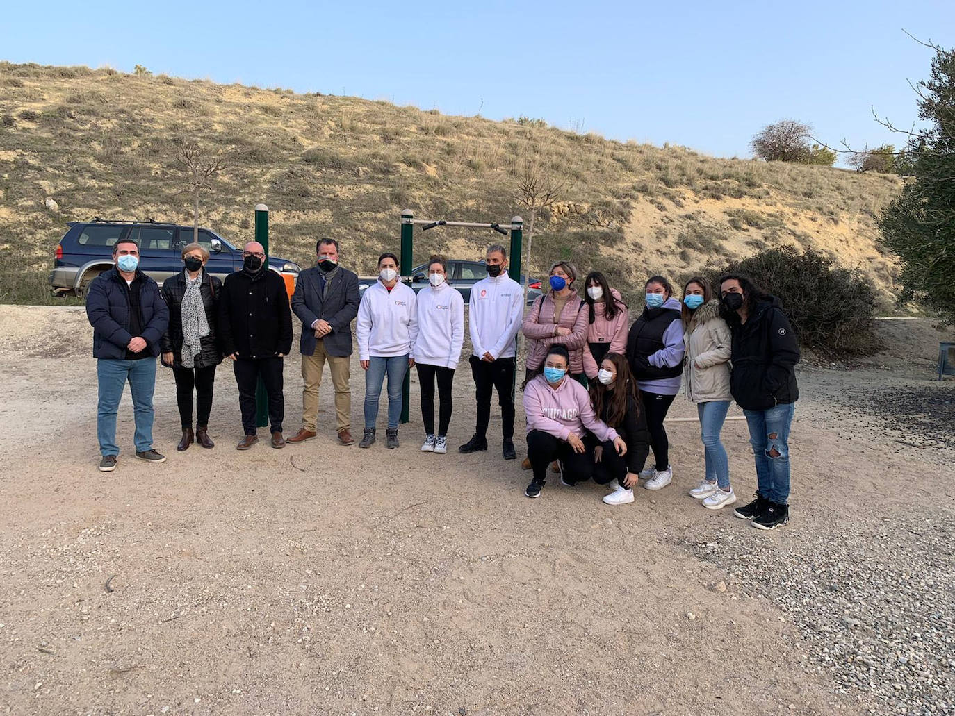 La Vía Verde del Aceite incorpora circuitos para hacer ejercicios al aire libre