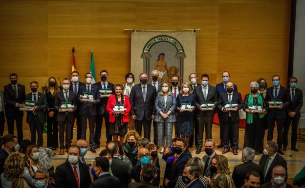 La Junta entrega las Banderas de Andalucía a los que construyen la «Granada del futuro»