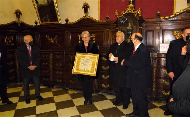 La pregonera de la Semana Santa recogió su nombramiento