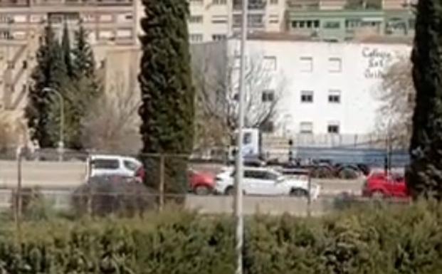 Un convoy de 200 camiones complica la circulación en la Circunvalación de Granada