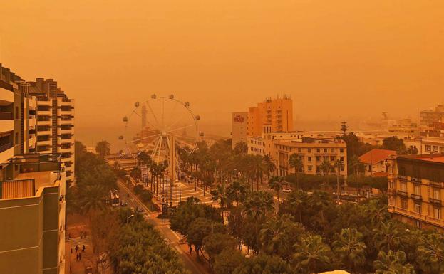 La calima regresa de nuevo a Almería con poca probabilidad de que vuelva a llover barro
