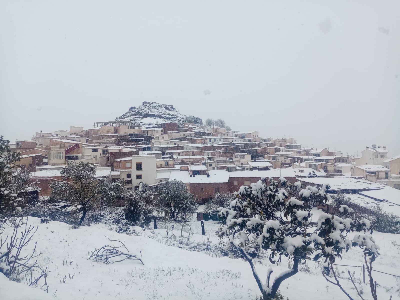 Los pueblos del Marquesado del Zenete amanecen cubiertos de nieve