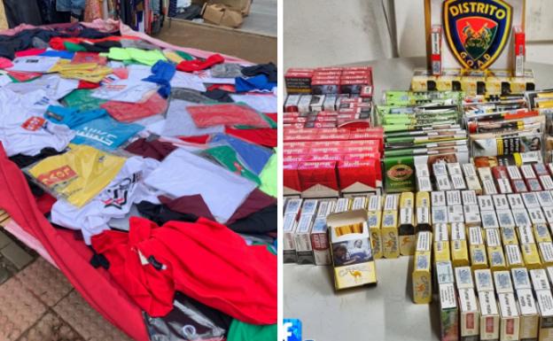 Intervienen en Granada dos locales por venta de alcohol a menores y 650 prendas falsas en un mercadillo