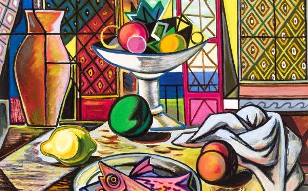 Venden un 'Bodegón de peces' de Rafael Zabaleta por más de 27.000 euros