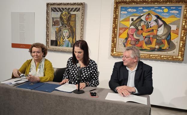 La muestra con obras de Zabaleta y versos de Miguel Hernández se expone en Elche