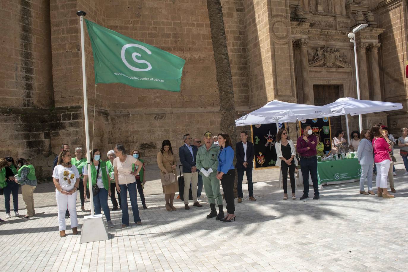 Una bandera de corazón