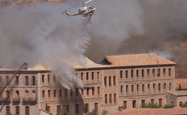 La Abadía del Sacromonte, en llamas en el año 2000