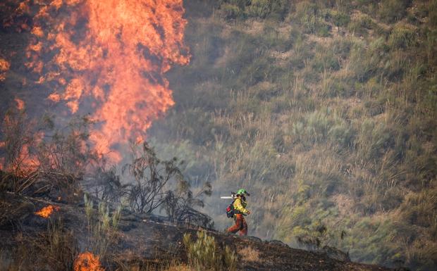 «El tendido eléctrico impedía pasar a los helicópteros, hubo que apagarlo a pulmón»