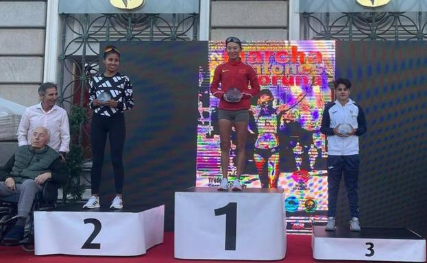 María Pérez sube al podio en el Gran Premio Cantones de marcha en Coruña