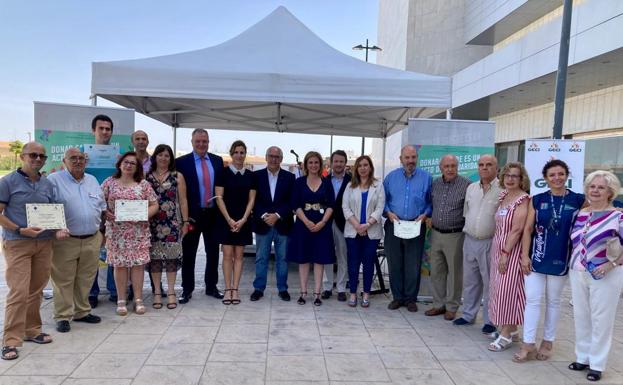 Homenaje a los grandes donantes de sangre en Jaén