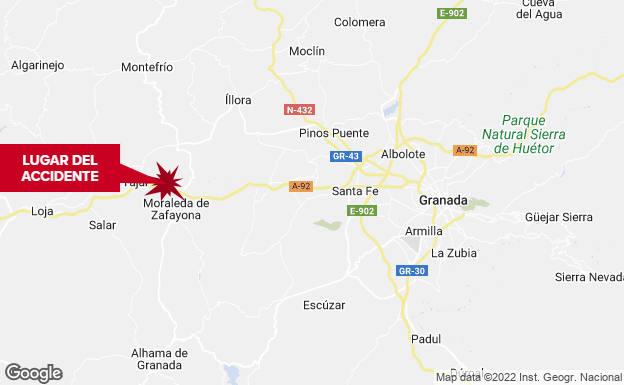 Restablecido el tráfico en la zona tras el accidente en Moraleda de Zafayona