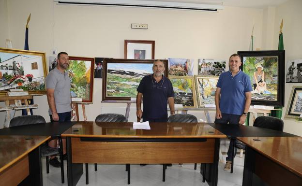 Miguel Toro expone en el Ayuntamiento de Bérchules una treintena de obras dedicadas a su municipio alpujarreño