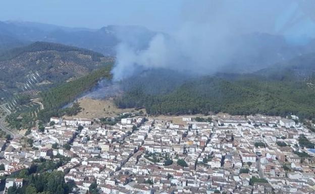 El incendio de Siles se declara extinguido tras cinco días de trabajos para sofocar las llamas