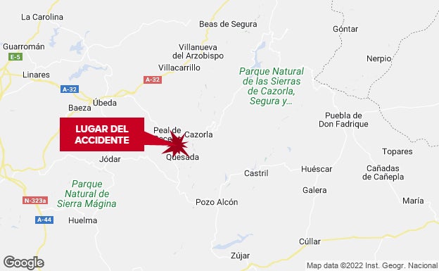 Un fallecido y tres heridos en un accidente de tráfico en Peal de Becerro