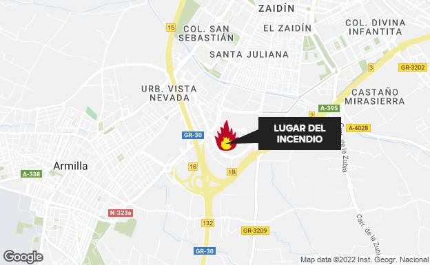 Extinguido un incendio en una zona de matojos junto al PTS