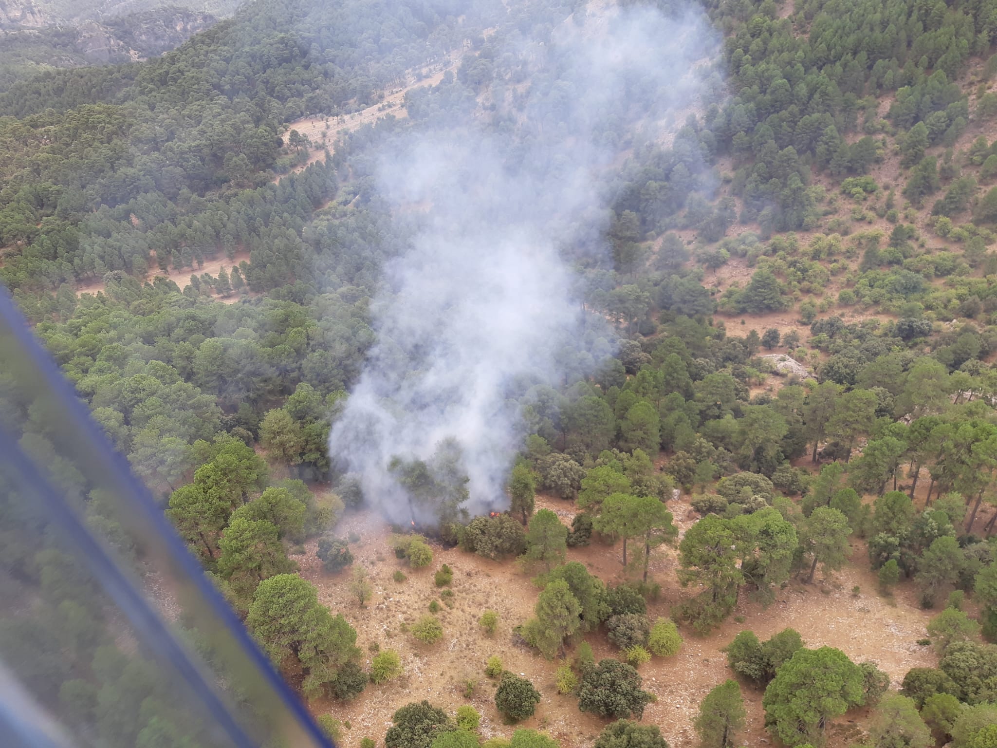 Controlado el incendio forestal en la Sierra de Cazorla