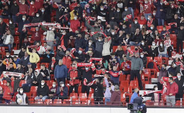 La afición recibirá al Almería a las ocho de la tarde con himno a capela