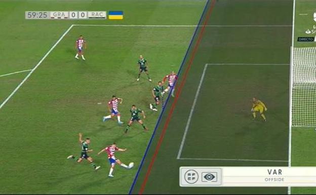 Bien anulado el primer gol a Callejón por fuera de juego