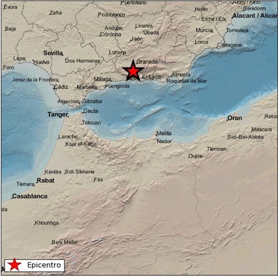 Registrado un terremoto en Granada con epicentro en Padul