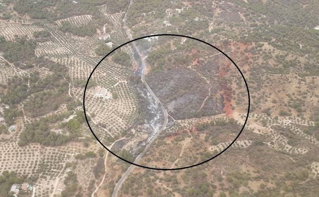 El Infoca consigue controlar el incendio de Andújar