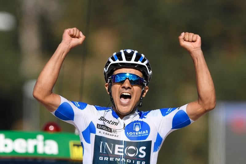 Carapaz triunfa en Navacerrada y Evenepoel sentencia la Vuelta