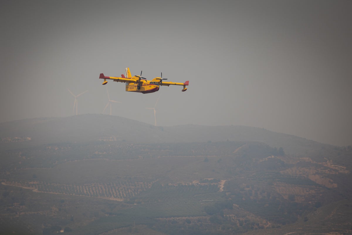 Los daños del incendio de Los Guájares, sobre el terreno