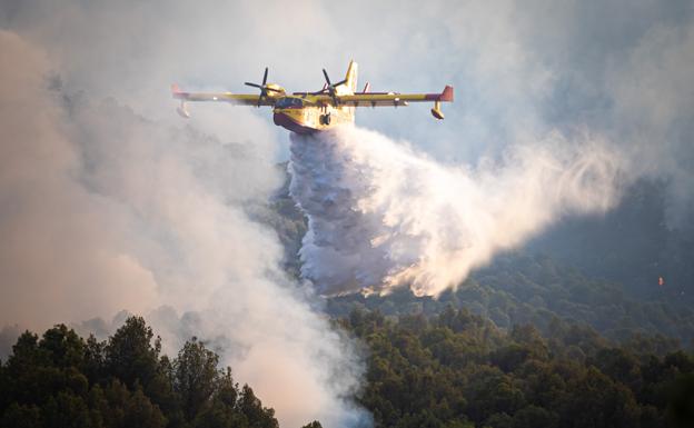 Así ha quedado la zona calcinada por el incendio de Los Guájares