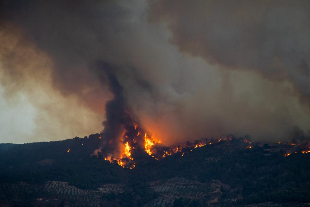 Así se ha extendido el incendio de Los Guájares