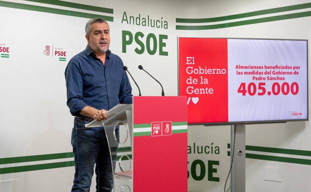 El PSOE cifra en 405.000 los almerienses beneficiados con sus medidas anticrisis