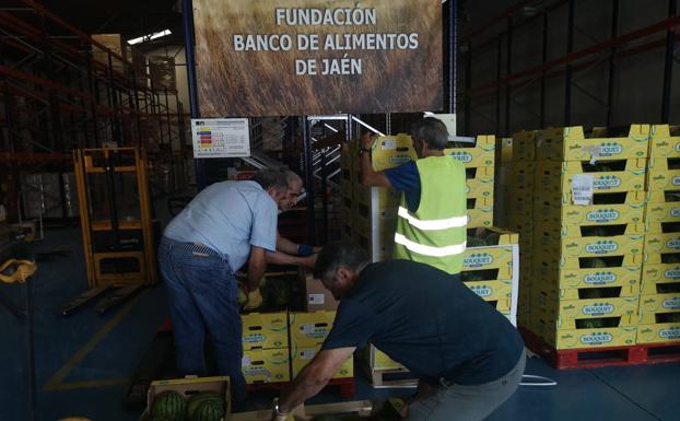 Preocupación en el Banco de Alimentos de Jaén ante el descenso de donaciones