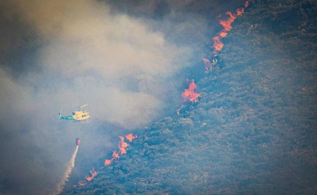 El incendio de Los Guájares multiplica por 20 al segundo mayor de la provincia en 2022