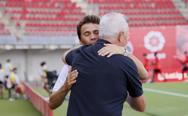 Rubi lamenta el tanto que le costó el gol de la derrota a la UD Almería