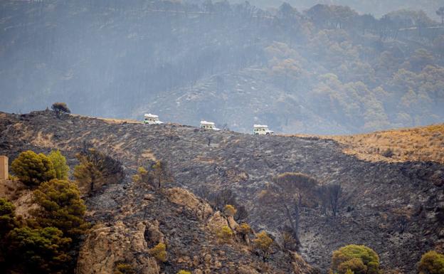 El Infoca da por extinguido el incendio de Los Guájares tras 27 días de trabajo