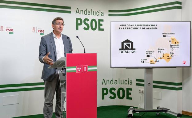 El PSOE critica al PP por duplicar las aulas prefabricadas en una legislatura