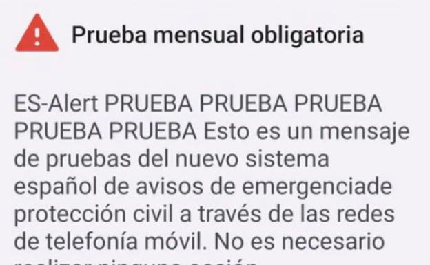El pitido y el mensaje de Interior que muchos móviles de Andalucía recibirán este lunes