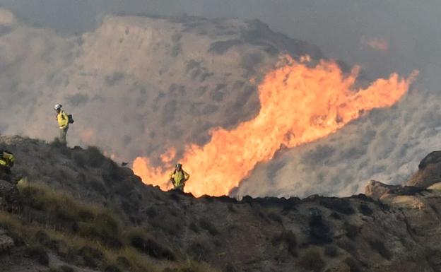 El Infoca da por extinguido el incendio de Gorafe