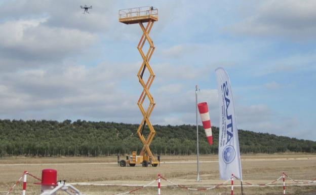 Airbus prueba en Villacarrillo tecnología para que los drones vuelen de forma segura