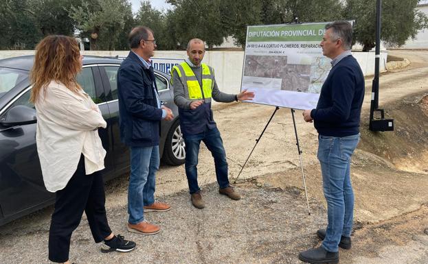 Mejoras al acceso a explotaciones agrícolas en la vía JV-5013 de Villanueva de la Reina