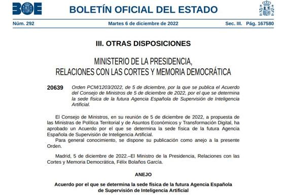 El dictamen del Gobierno no incluye las puntuaciones de las candidatas a la agencia de inteligencia artificial