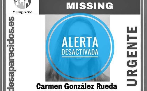 Aparece en buen estado Carmen González, la chica desaparecida en Almería