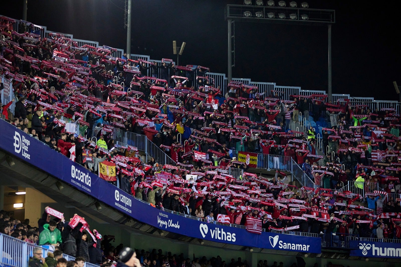 El Málaga-Granada visto a pie de campo