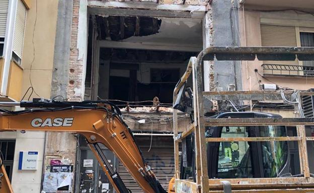 Tiran por fin el edificio ruinoso de la céntrica calle de San Clemente