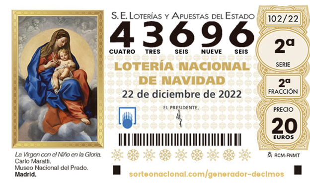 El 43696, el quinto premio de la Lotería de Navidad, cae en Vizcaya