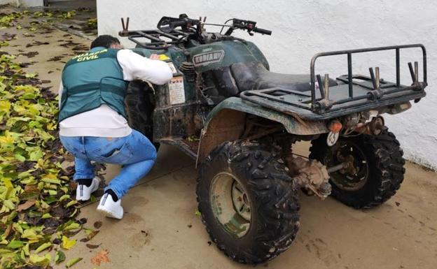 Recuperan un quad robado en Villanueva del Arzobispo en 2021