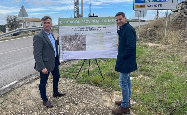 Torreperogil contará con un carril peatonal en el acceso al municipio para mejorar la seguridad vial