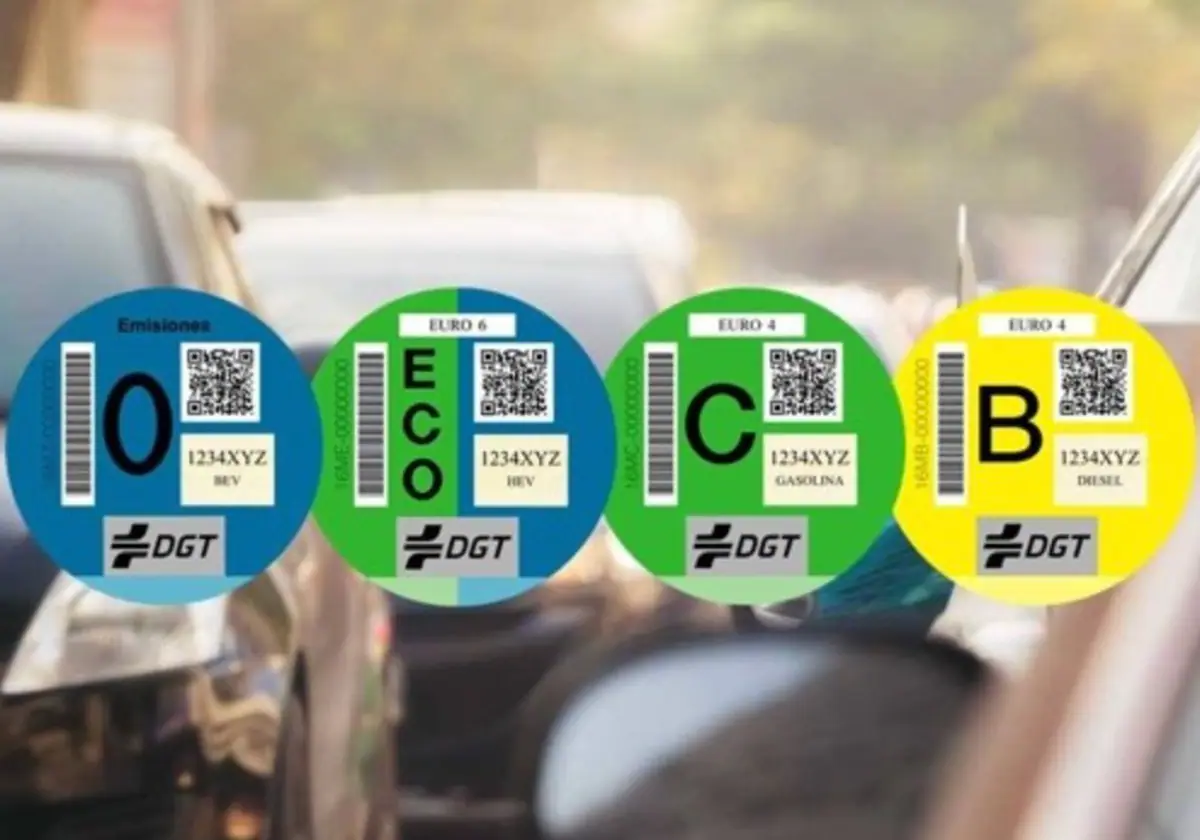 Etiqueta ambiental coches DGT tipo ECO